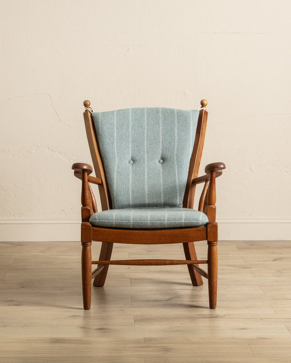Oak Lounge Chair Manner of Regan Aarhus, Denmark, 1960's - Lone Fox