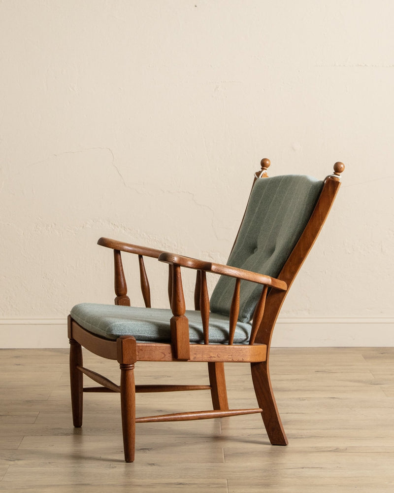 Oak Lounge Chair Manner of Regan Aarhus, Denmark, 1960's - Lone Fox
