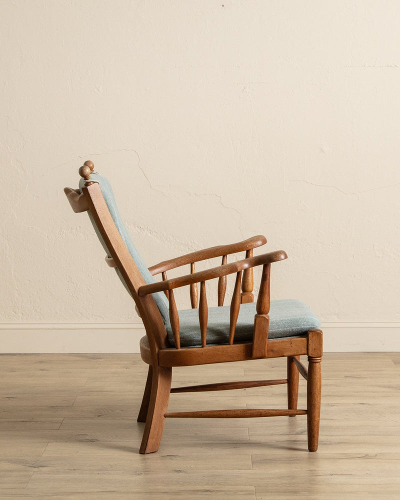Oak Lounge Chair Manner of Regan Aarhus, Denmark, 1960's - Lone Fox
