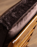 Oak & Ponyhair Armchair by Rene Gabriel, France, 1945 - Lone Fox