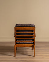 Oak & Ponyhair Armchair by Rene Gabriel, France, 1945 - Lone Fox