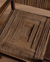 Oak & Rope Armchairs Manner of Francis Jourdain, 1940's (2 Available) - Lone Fox