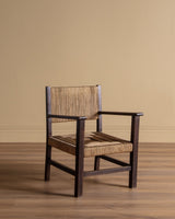 Oak & Rope Armchairs Manner of Francis Jourdain, 1940's (2 Available) - Lone Fox