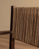 Oak & Rope Armchairs Manner of Francis Jourdain, 1940's (2 Available) - Lone Fox