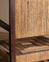 Oak & Rope Armchairs Manner of Francis Jourdain, 1940's (2 Available) - Lone Fox