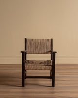 Oak & Rope Armchairs Manner of Francis Jourdain, 1940's (2 Available) - Lone Fox