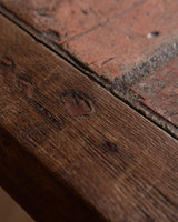 Oak & Tile Coffee Table, France, 1950's - Lone Fox