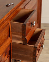 Oak Wave Front Sideboard Manner of Charles Dudouyt, France, 1940's - Lone Fox