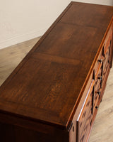 Oak Wave Front Sideboard Manner of Charles Dudouyt, France, 1940's - Lone Fox
