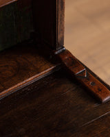 Oak Welsh Dresser w/ Plate Rack & Green Painted Backboard, England, 18th Century - Lone Fox