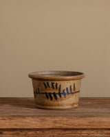 Ochre Painted Studio Pot, Signed - Lone Fox