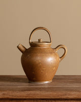 Ochre Stoneware Gargoulette Pitcher, France, 1970s - Lone Fox