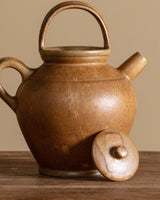 Ochre Stoneware Gargoulette Pitcher, France, 1970s - Lone Fox