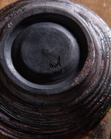 Oil Slick Glazed Studio Pottery Bowl, Signed - Lone Fox