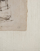 Old Master Cherub Sketch with Silk Mat, Circa 1650–1700 - Lone Fox