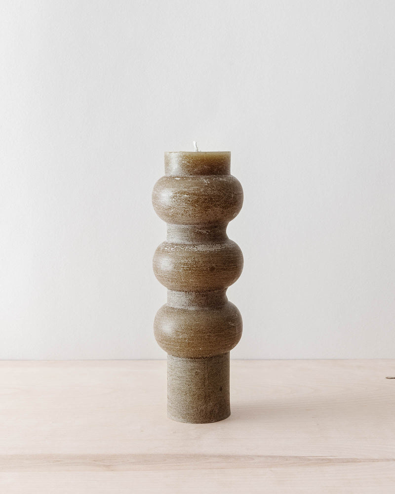 Olive Totem Pillar Candles - Lone Fox