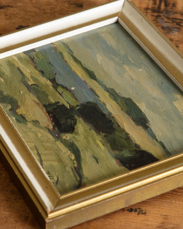 "On the Dunes" Landscape Oil Painting by Will Ross, 1936 - Lone Fox