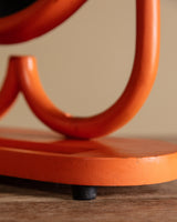 Orange Painted Thonet Tabletop Vanity Mirror, Europe, 1940s - Lone Fox
