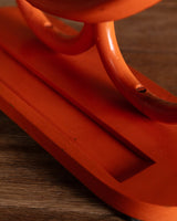 Orange Painted Thonet Tabletop Vanity Mirror, Europe, 1940s - Lone Fox