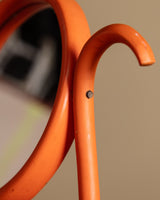 Orange Painted Thonet Tabletop Vanity Mirror, Europe, 1940s - Lone Fox