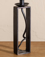 Organic Hand Wrought Iron Candle Holder - Lone Fox