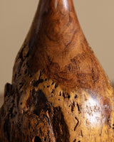 Organic Mesquite Wooden Burl Vase - Lone Fox