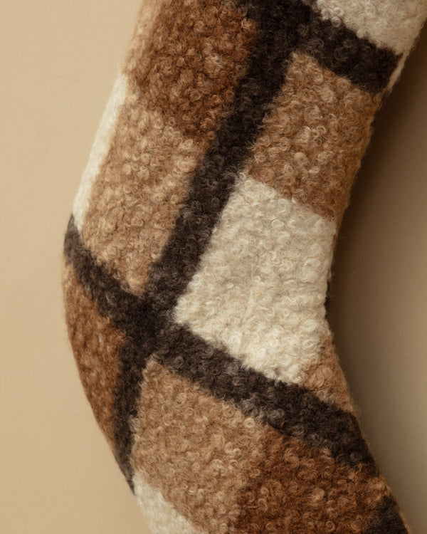 Otto Plaid Sherpa Stocking - Lone Fox