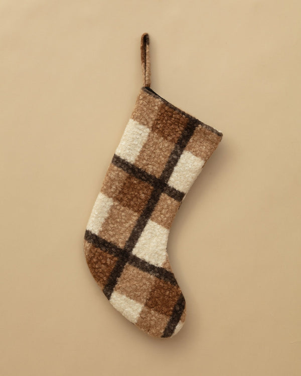 Otto Plaid Sherpa Stocking - Lone Fox