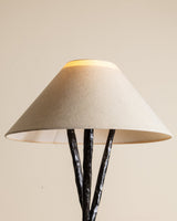 Oversized Hammered Metal Tripod Floor Lamp, 1970's - Lone Fox