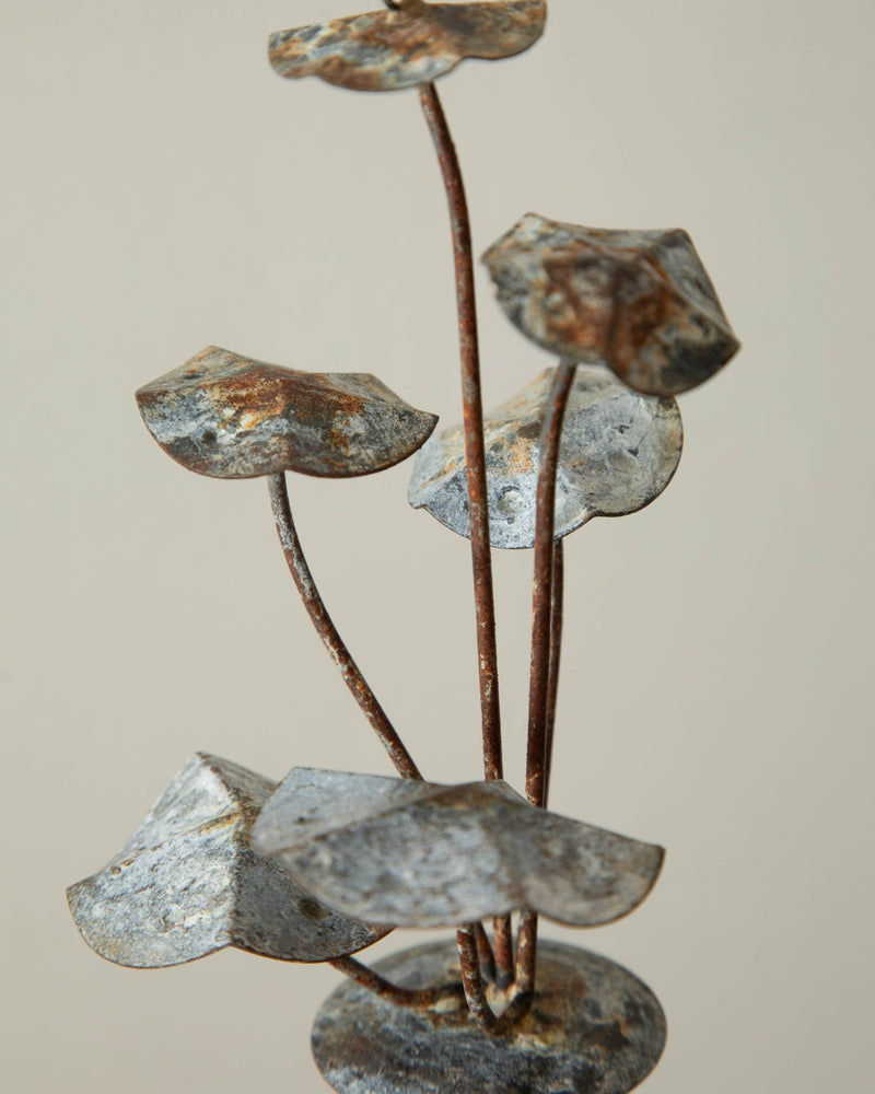 Oxidized Metal Mushroom Ornament - Lone Fox