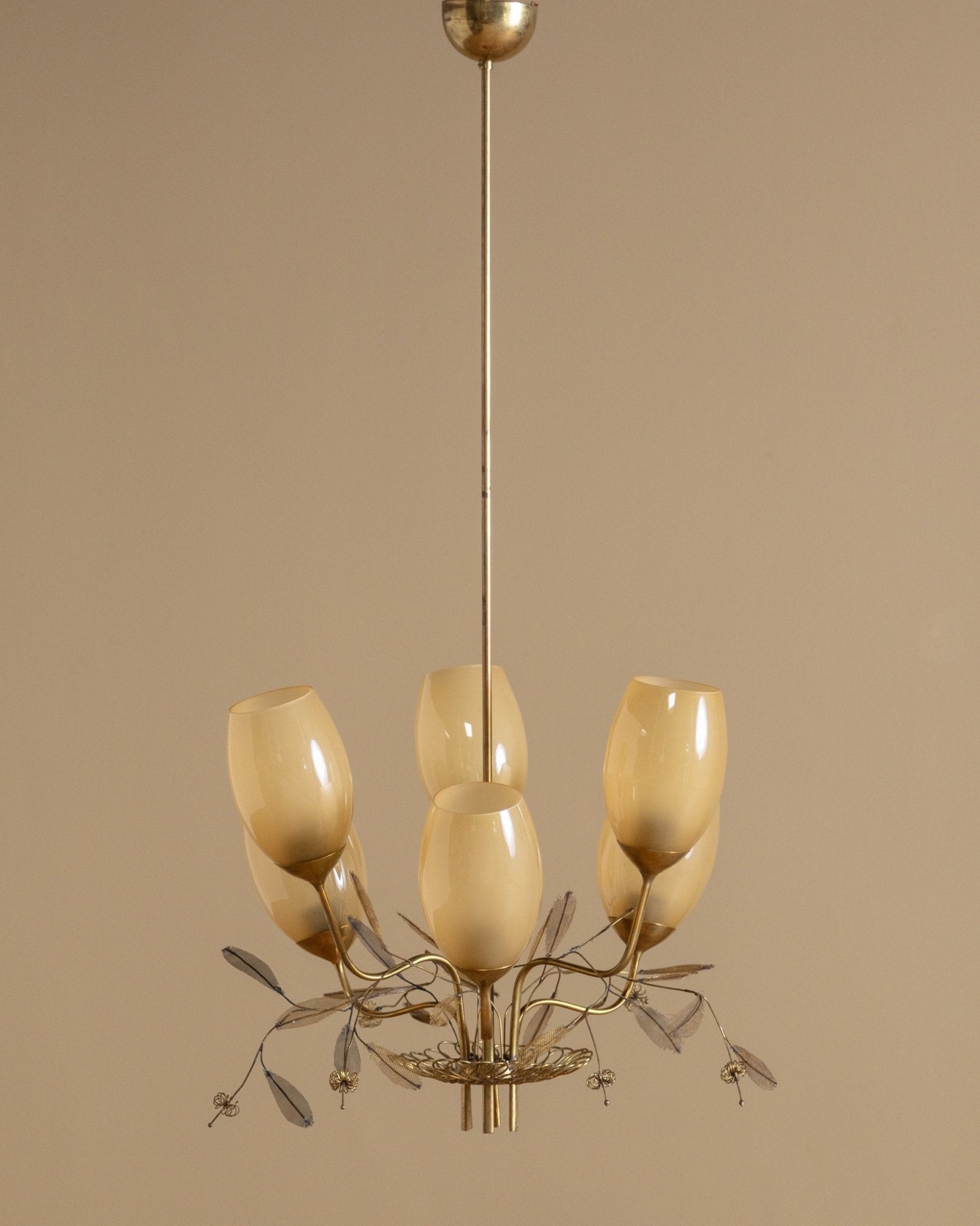 Paavo Tynell Chandelier, Model 9029/6, 1940's - Lone Fox