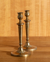 Paid of 19th Century Brass Candleholders, France, 1850's - Lone Fox