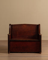Painted Pine Hall Bench, Sweden, 1920's - Lone Fox