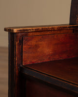 Painted Pine Hall Bench, Sweden, 1920's - Lone Fox