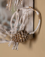Painted Tole Pine Branch and Pinecone Mirror, France, Mid 20th Century - Lone Fox