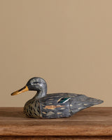Painted Wooden Duck Decoy, Italy, 1960's - Lone Fox
