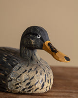 Painted Wooden Duck Decoy, Italy, 1960's - Lone Fox