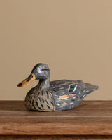 Painted Wooden Duck Decoy, Italy, 1960's - Lone Fox