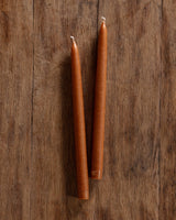 Pair of 12" Hand Dipped Taper Candles, USA - Lone Fox