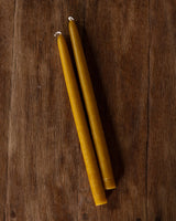Pair of 12" Hand Dipped Taper Candles, USA - Lone Fox