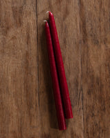 Pair of 12" Hand Dipped Taper Candles, USA - Lone Fox