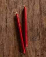 Pair of 12" Hand Dipped Taper Candles, USA - Lone Fox