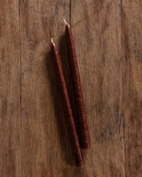 Pair of 12" Hand Dipped Taper Candles, USA - Lone Fox