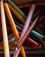 Pair of 12" Hand Dipped Taper Candles, USA - Lone Fox