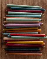 Pair of 12" Hand Dipped Taper Candles, USA - Lone Fox
