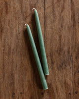 Pair of 12" Hand Dipped Taper Candles, USA - Lone Fox