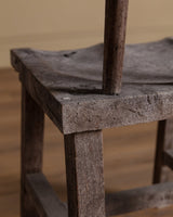 Pair of Aged Wood Chairs - Lone Fox