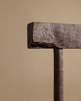 Pair of Aged Wood Chairs - Lone Fox