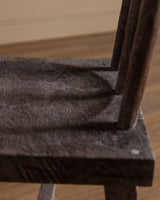 Pair of Aged Wood Chairs - Lone Fox