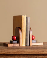 Pair of Amsterdam School Wooden Bookends, Netherlands, 1930s - Lone Fox